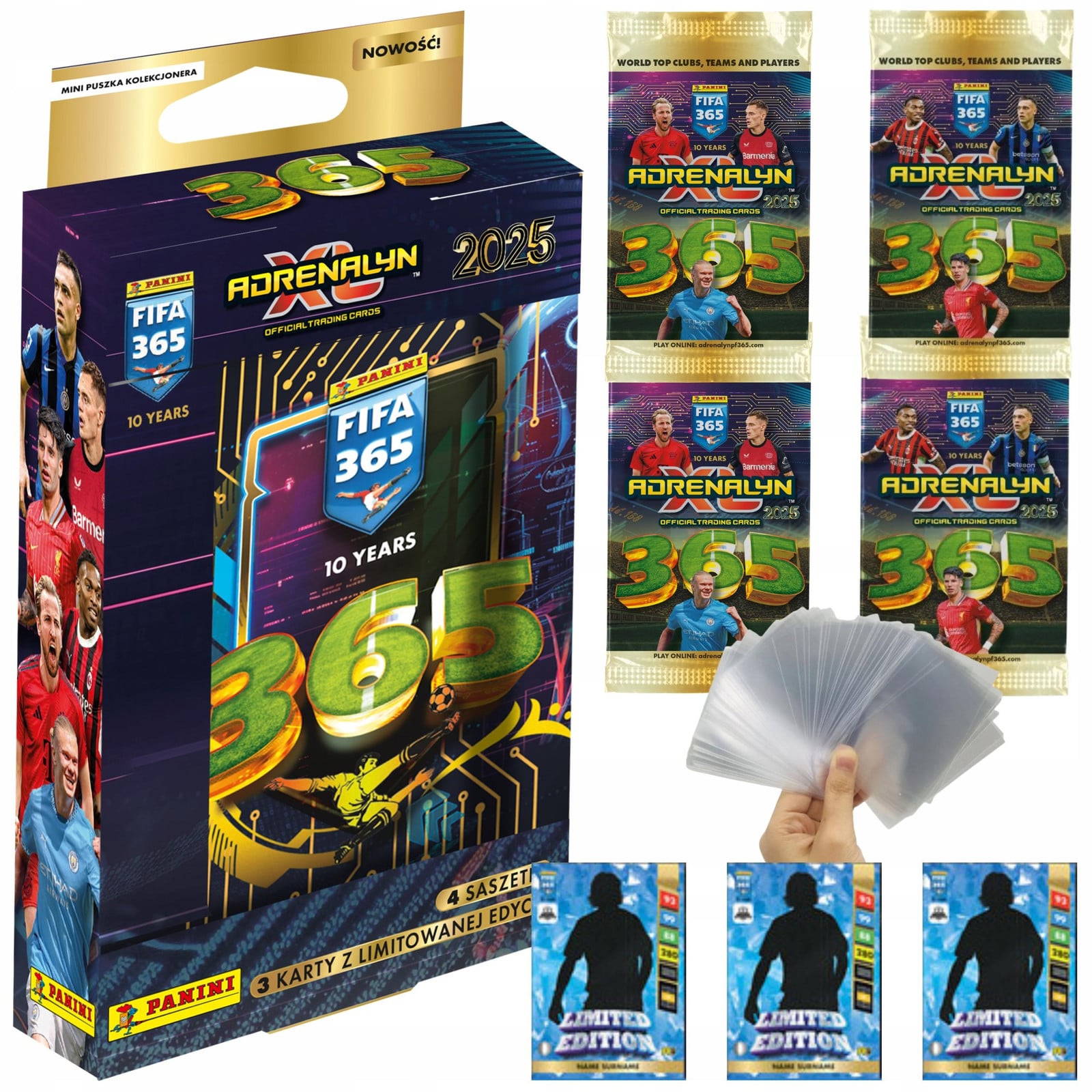 Panini FIFA 365 2024/2025 voetbalkaarten blikdoos