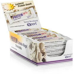 Sanct Bernhard Sport Protein 32 % Schoko-Riegel Stracciatella 20er-Box - 700 g
