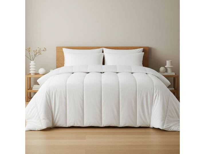 Pack couette chaude hiver et oreiller moelleux 140x200 cm
