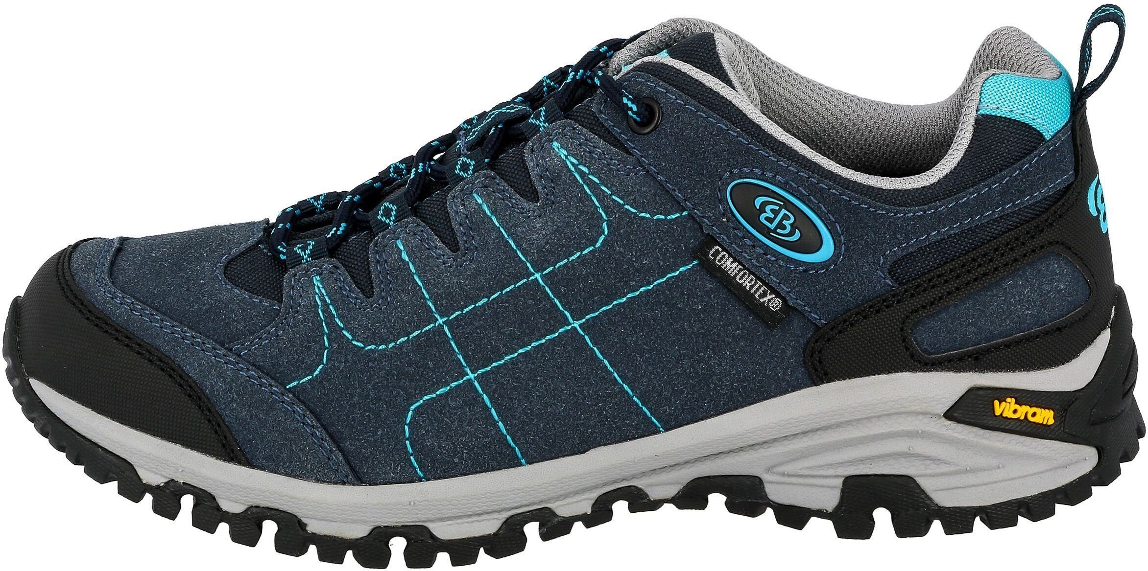 Outdoorschuh BRÜTTING "Outdoorschuh Mount Shasta Low", Damen, Gr. 36, blau, Synthetik, Schuhe Outdoorschuh blau 36