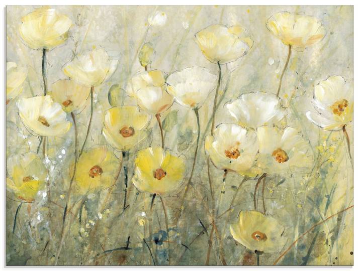 Glasbild ARTLAND Sommer in voller Blüte II , gelb (farbe bild(er): gelb), B:60cm H:45cm, Bilder, Glasbild, in verschiedenen Grössen