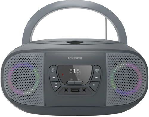 Fonestar Rádio Portátil  Boom-Go CD USB - Cinzento