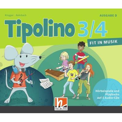 Tipolino 3/4 - Fit in Musik. Audio-CDs. Ausgabe D - Katrin-Uta Ringger,Kurt Rohrbach, CD, 9783862273652