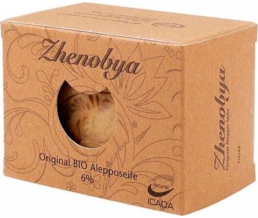 Zhenobya Jabón de Alepo 94% Aceite de Oliva 6% Laurel Bio 200 g