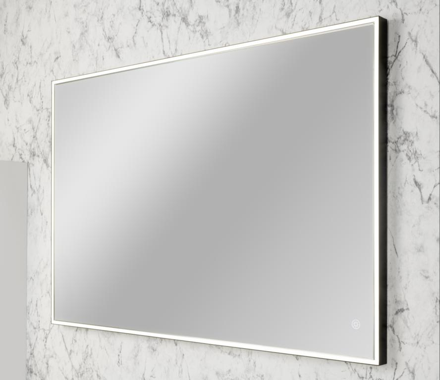 FACKELMANNGMBH SpEl eckig LED 100x68x3,5 Rahmen schwarz 16896602