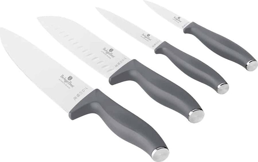 BerlingerHaus Aspen Collection messen set, 4-delig, roestvrij staal, model BH-2955