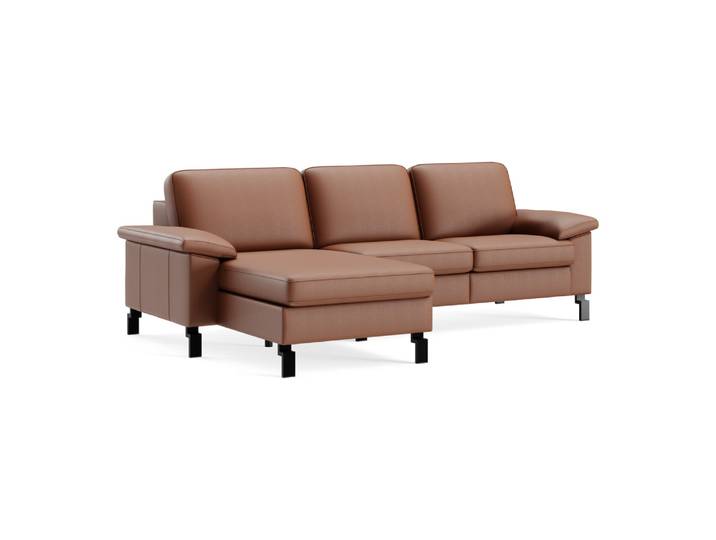 Ecksofa Classica-8011, Johann Jakob, kat. j, mercury brandy, Leder