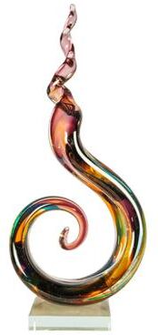 Dale Tiffany Twilight Multi color Twist Handcrafted Art Glass Sculpture - N/A