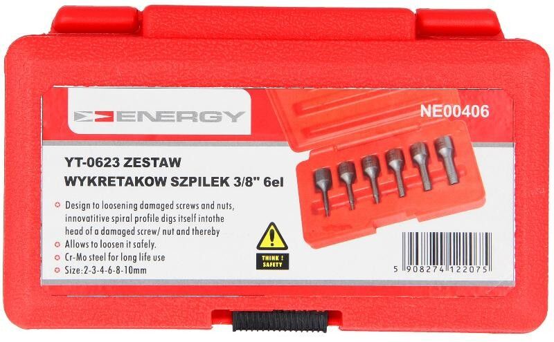 ENERGY NE00406 Bolt Extractor Set