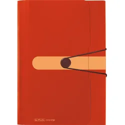 Herlitz Fächermappe 11411279 12Fächer Recycling PP orange