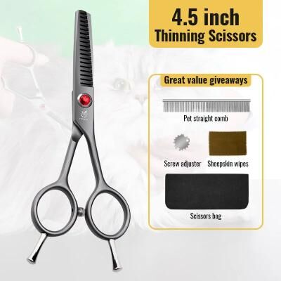 Inspire Essentials SafeTrim Pet Grooming Scissors Rounded Tip Dog And Cat Trimming Tool 4