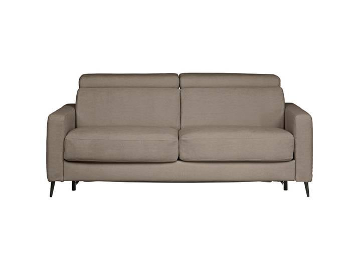 Novel Schlafsofa, Taupe, Metall, 3-Sitzer, 200x85-99x104 cm, Kinderzimmer & Jugendzimmer, Jugendmöbel, Jugendsofas