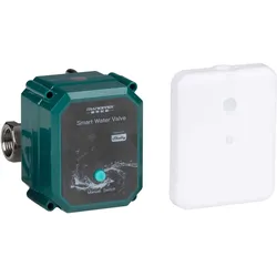 Shelly Smart Wasserschutz-Set - FrankEver Wasserventil DN25 + Flood Gen4 Wassersensor