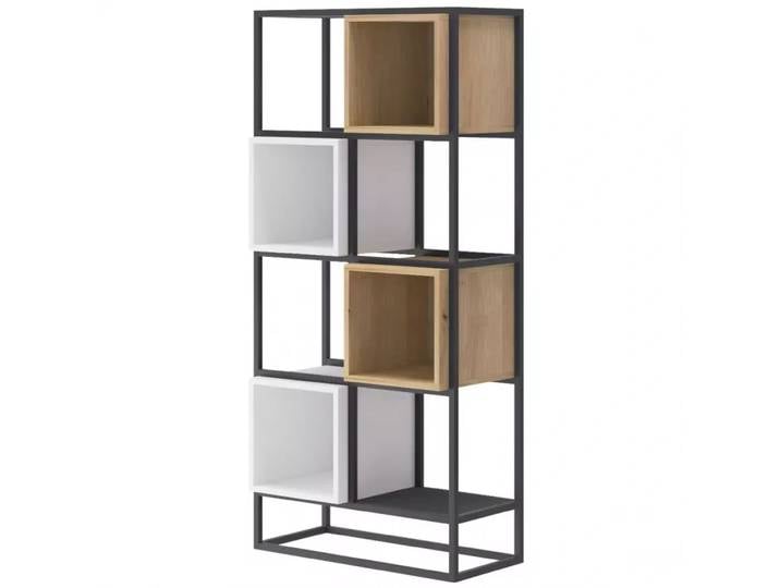 Schwarzes Metallregal ohne Boxen ENJOY ER66