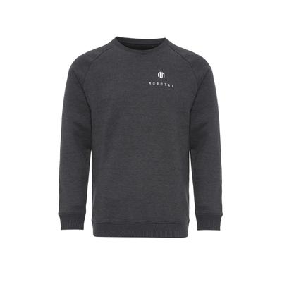 Sweatshirt MOROTAI "MOROTAI Herren Morotai Corporate Sweatshirt", Herren, Gr. M, grau (dunkelgrau), 65% Baumwolle, 35% Polyester, Rundhals, Sweatshirts Sweatshirt