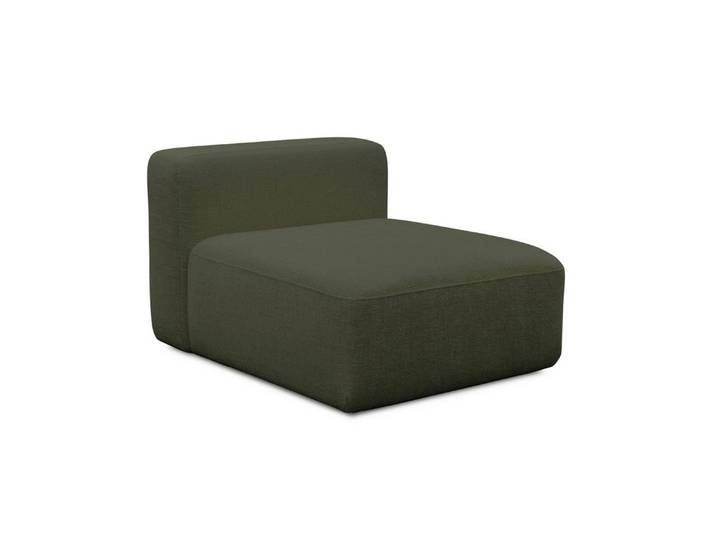 mokebo Ecksofa Sofa Module 'Cubo', in Olivgrün Chenille, Sofa-Modul, jederzeit durch Module erweiterbar, kein Aufbau