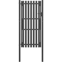 vidaXL Gartentor Stahl 1x2,5 m Anthrazit