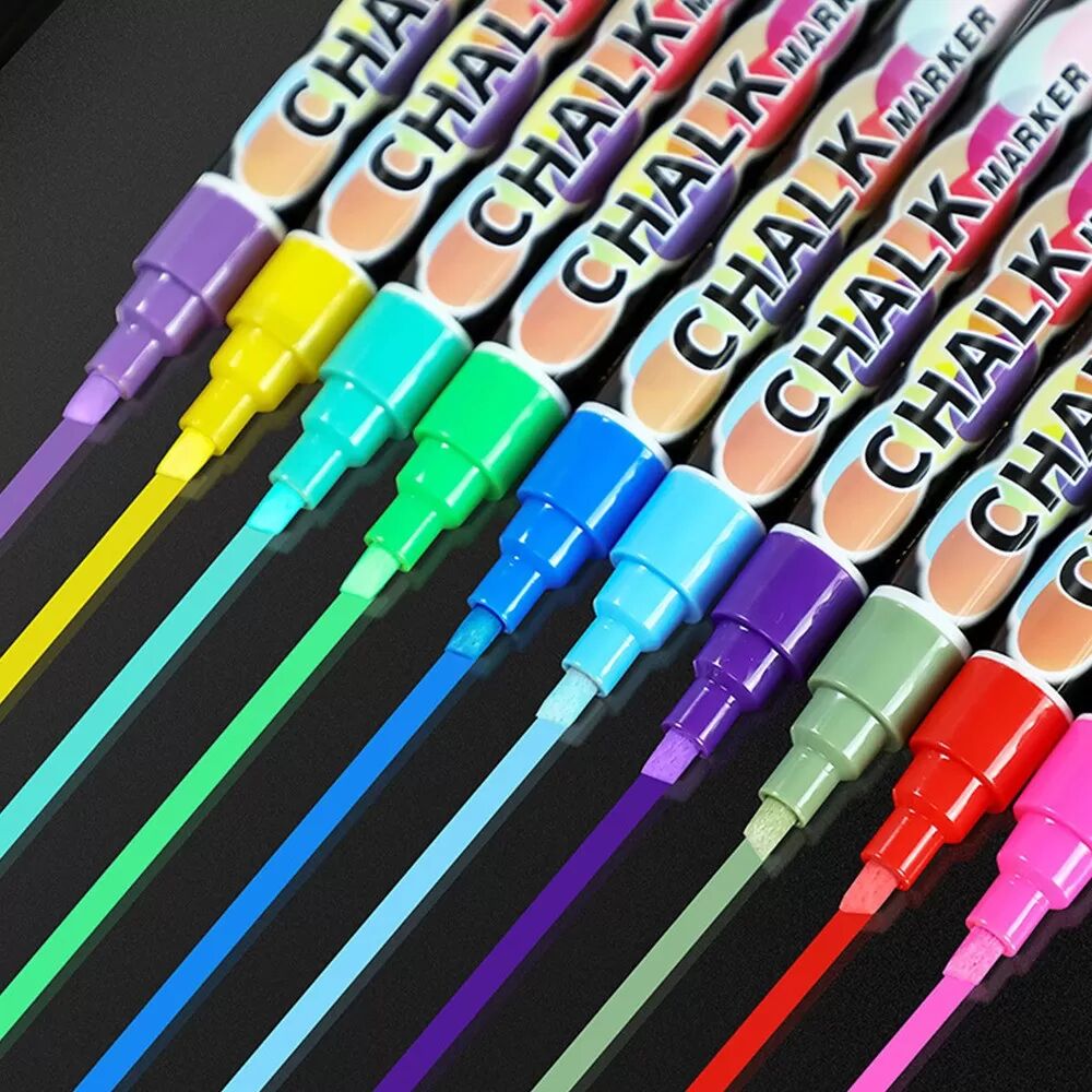 INF 10er-Set Fluoreszierende Marker - Kompatibel mit LED-Schreibtafeln