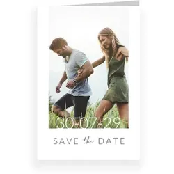 Save The Date Karte: Bildfenster mit Foto