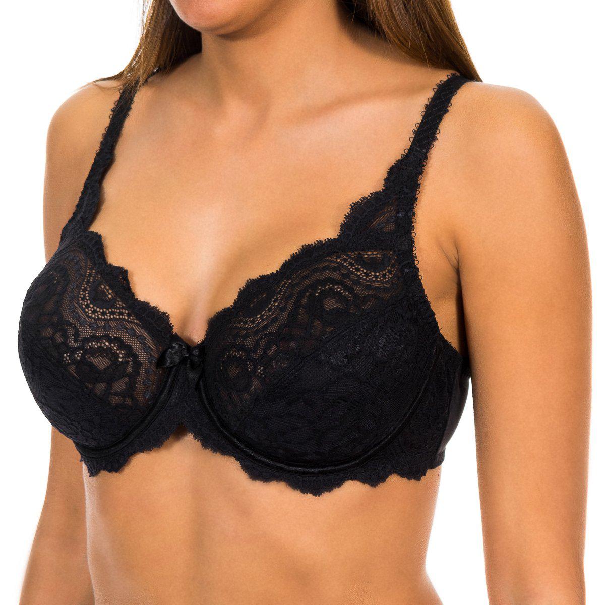 Bügel-BH aus ungepolsterter Spitze 05832 woman