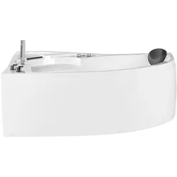 WHIRLPOOL-BADEWANNE mit LED 100x150x80 cm weiß Neiva