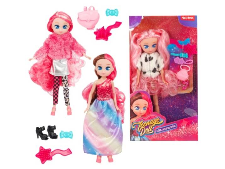 Tienerpop - Curly Hair 23 cm - Assorti modellen