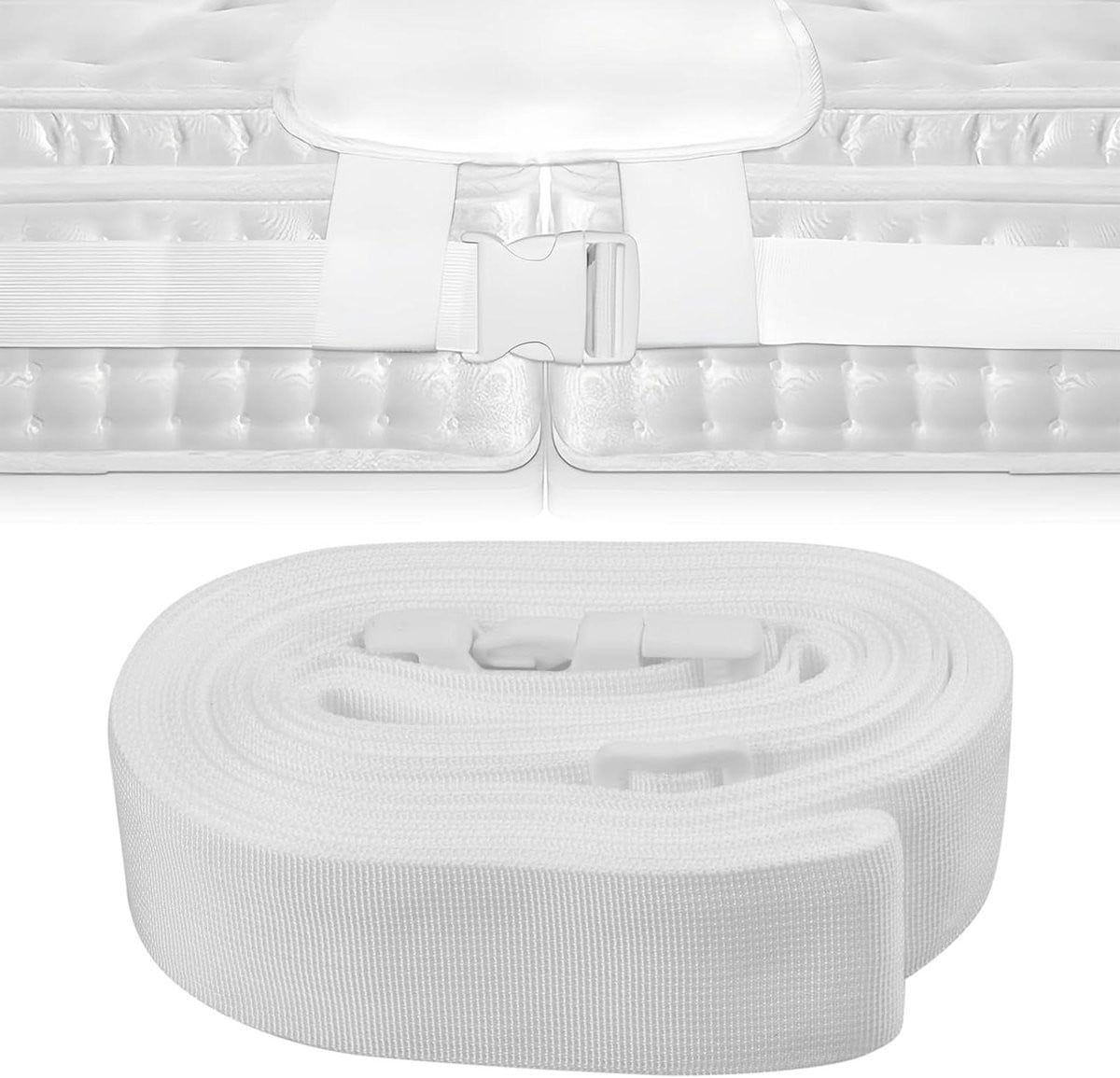 Matrashouder Matrasverlenger Bed Vergroten Grijs - 10 Meter Duurzaam Polyester