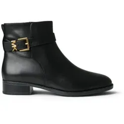 Michael Kors für Damen. 40T6RCFE5L Leder-Stiefeletten Rachel schwarz (36), 1 bis 3 cm, Reißverschluss, Lässig, Klassisch