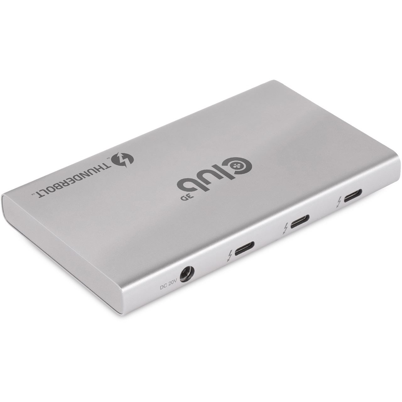 Club 3D Thunderbolt4 5-in-1 HUB > 3xThunderbolt/1xUSB Bu/Bu