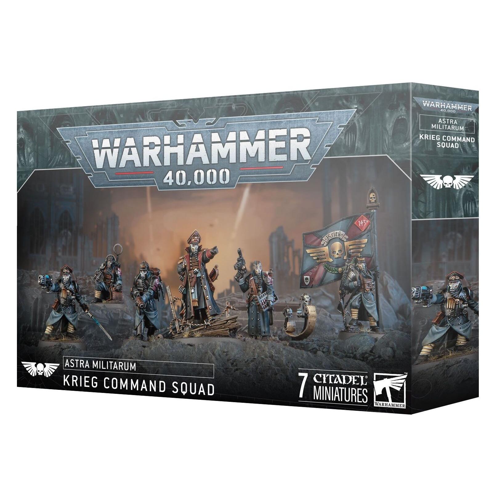 Games Workshop Warhammer 40k - Astra Militarum Escouade d'Etat Major de Krieg (Kunststoff) (99120105127)