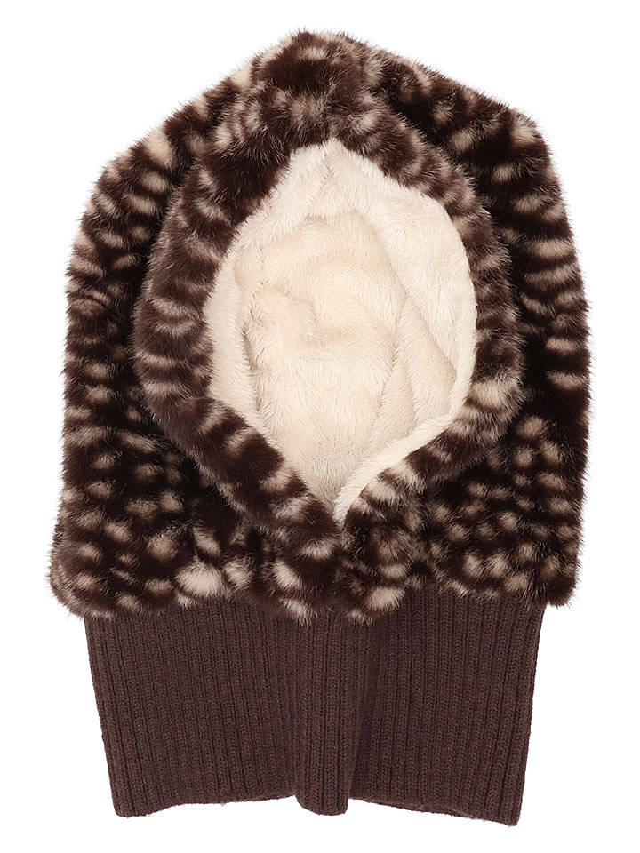 Charm Balaclava in Braun - onesize