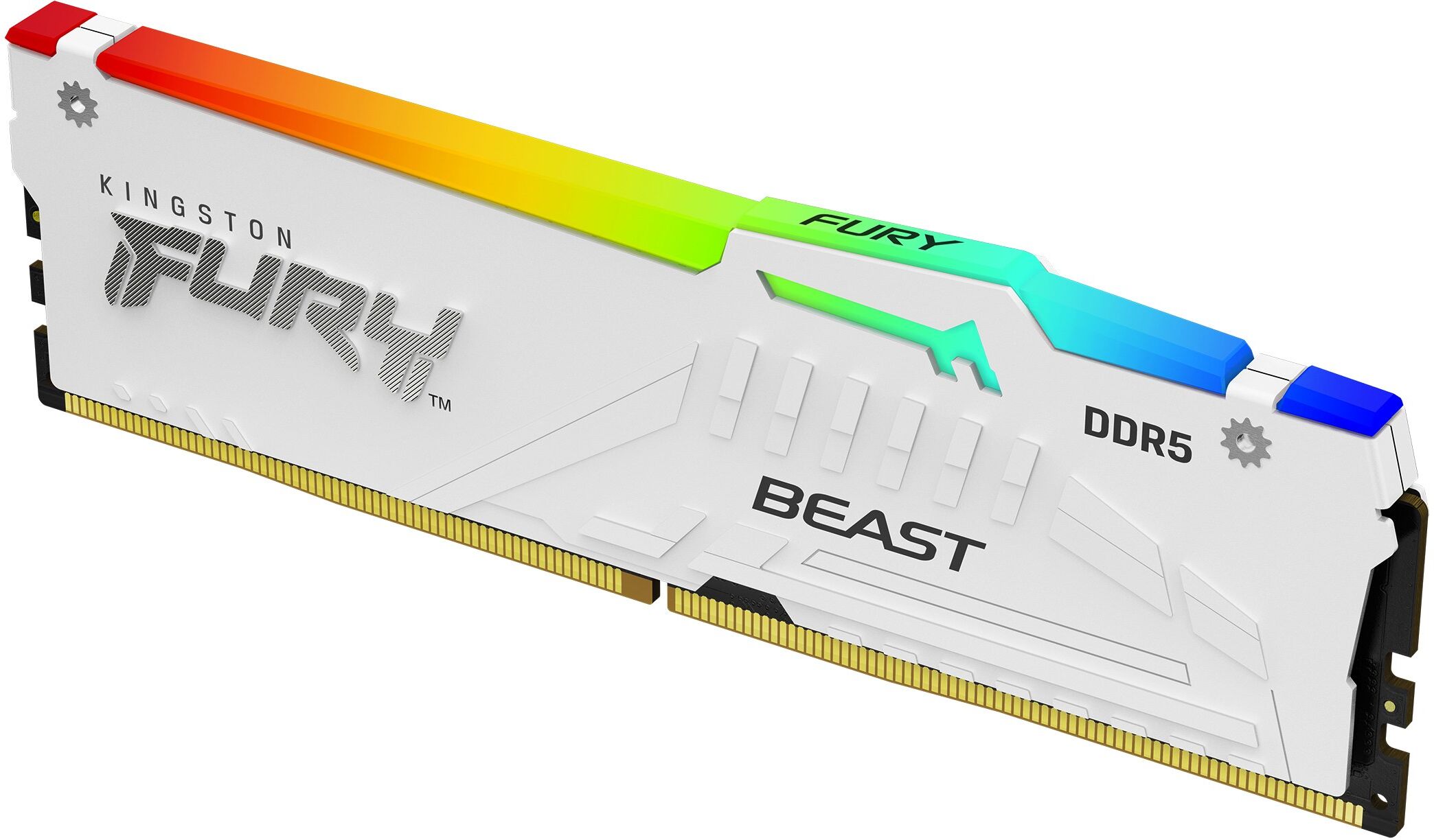 Kingston Technology FURY Beast 32GB 6000MT/s DDR5 CL36 DIMM (Kit of 2) White RGB EXPO
