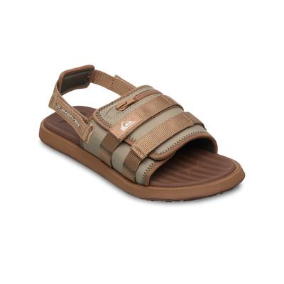 Sandale QUIKSILVER "Monkey Caged", Herren, Gr. 12(45), braun (seneca rock), Obermaterial: Textil / Außensohle: Gummi., Schuhe Sandale