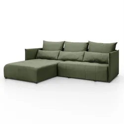 ECKSOFA APOLLO L mit Schlaffunktion und Bettkasten – linke Seite