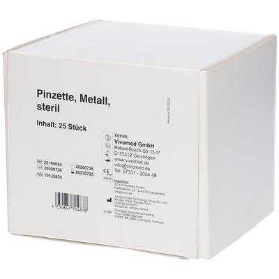 Pinzette Einmal steril Metall 25 St