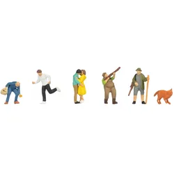 NOCH 15883 H0 Im Wald Figuren-Set, handbemalt, Spur H0 1:87