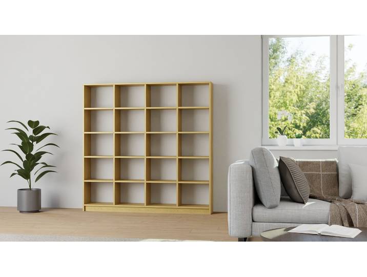 Offenes Bücherregal Eiche Natur geölt