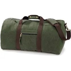 Quadra Vintage Canvas Reisetasche Sport- und QD613 vintage military green 58 x 30 x 30 cm