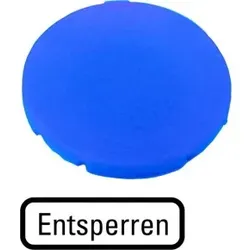 Eaton 218189 Tastenplatte, flach blau, ENTSPERREN M22-XD-B-D14  - 10 Stück