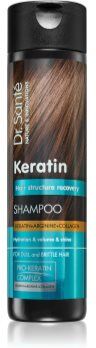 Dr. Santé Keratin Champô regenerativo e de hidratação para cabelos quebradiços, sem brilho 250 ml. Keratin