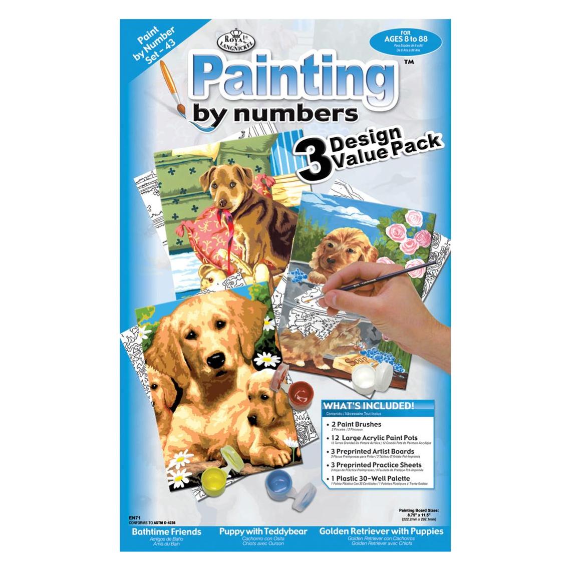 Magni PRACHT Malen nach Zahlen Junior Hundewelpen (65674588)