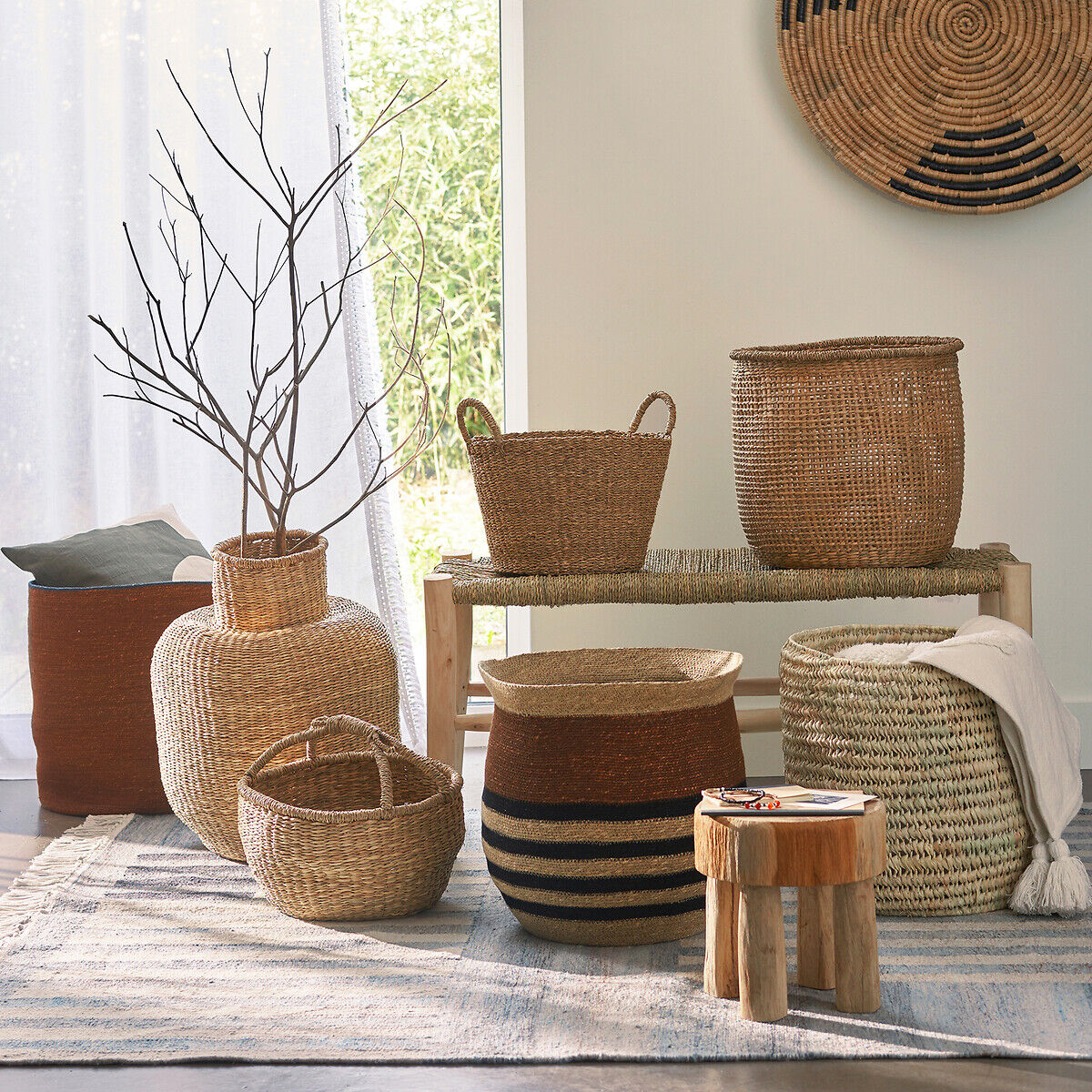 LA REDOUTE INTERIEURS Panier en herbier, Megami