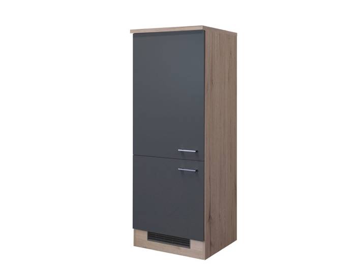 Küchen Geräteumbauschrank RALPH 161 cm Eiche/ grau