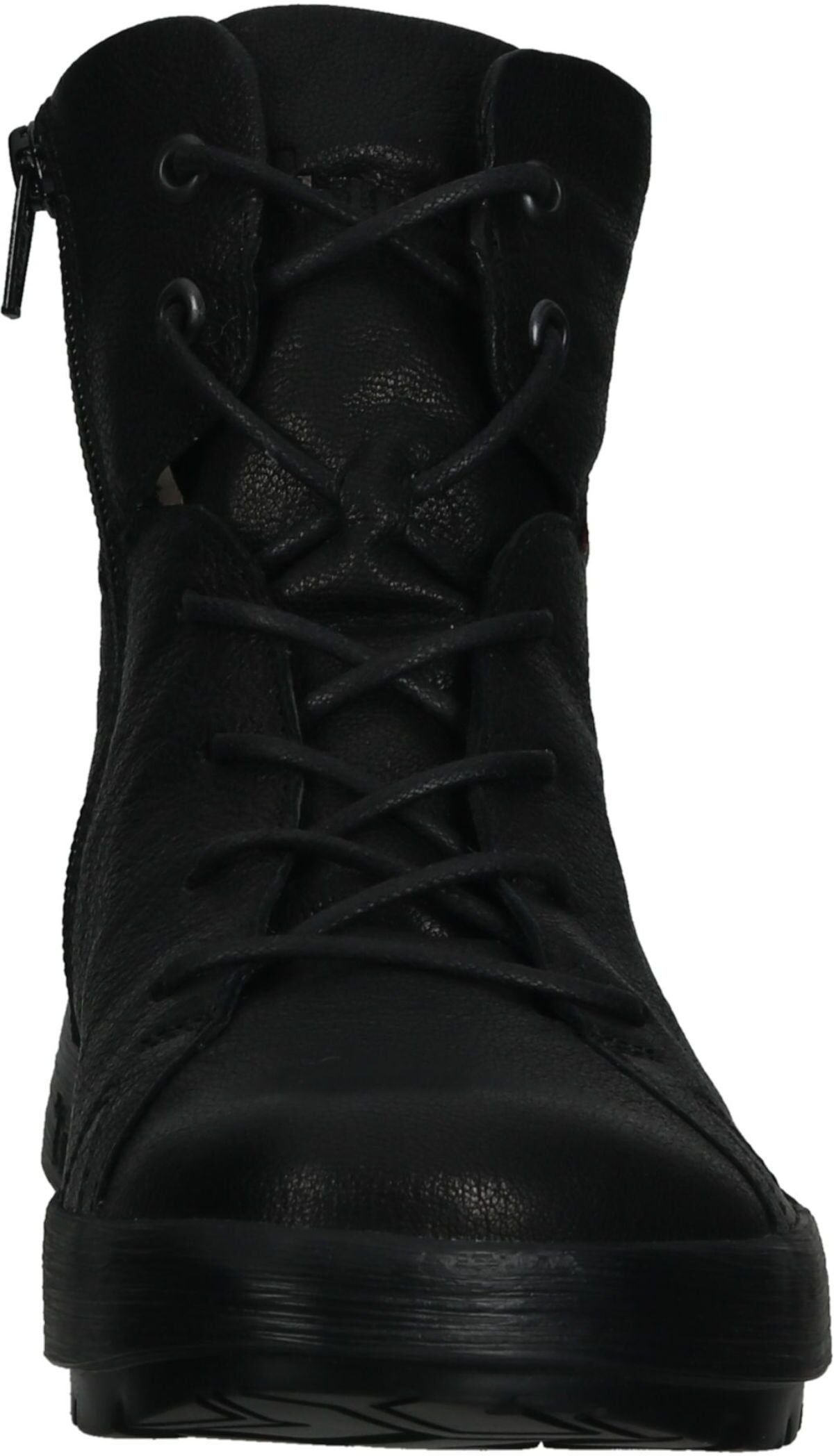 Think! Schnürstiefelette THINK "Think Stiefelette Glattleder", Damen, Gr. 41, schwarz, Glattleder, Schuhe Schnürstiefelette