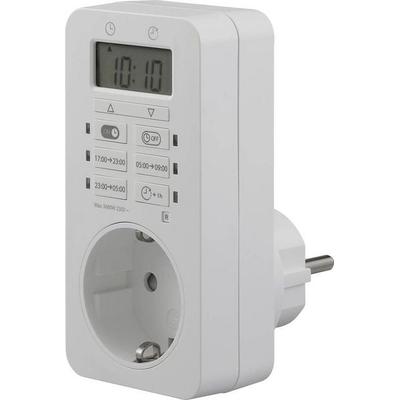 Sygonix SY-6906482 Steckdosen-Zeitschaltuhr digital Tagesprogramm 3680 W Dauerbetrieb, Countdown-Funktion, Timer-Funktion