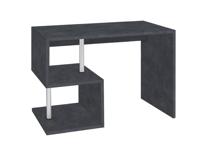 Bureau effet bois ardoise 100x50 cm