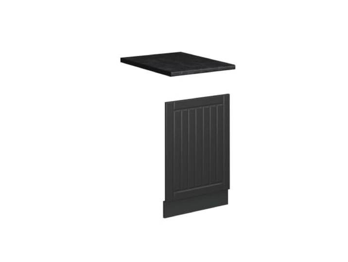 Vicco Frontblende Fame-Line, Dunkelgrau, 45 cm MDF-Front · Arbeitsplatte Anthrazit · Passend zur Küchenfront · Metallgriffe · Einfache Integration