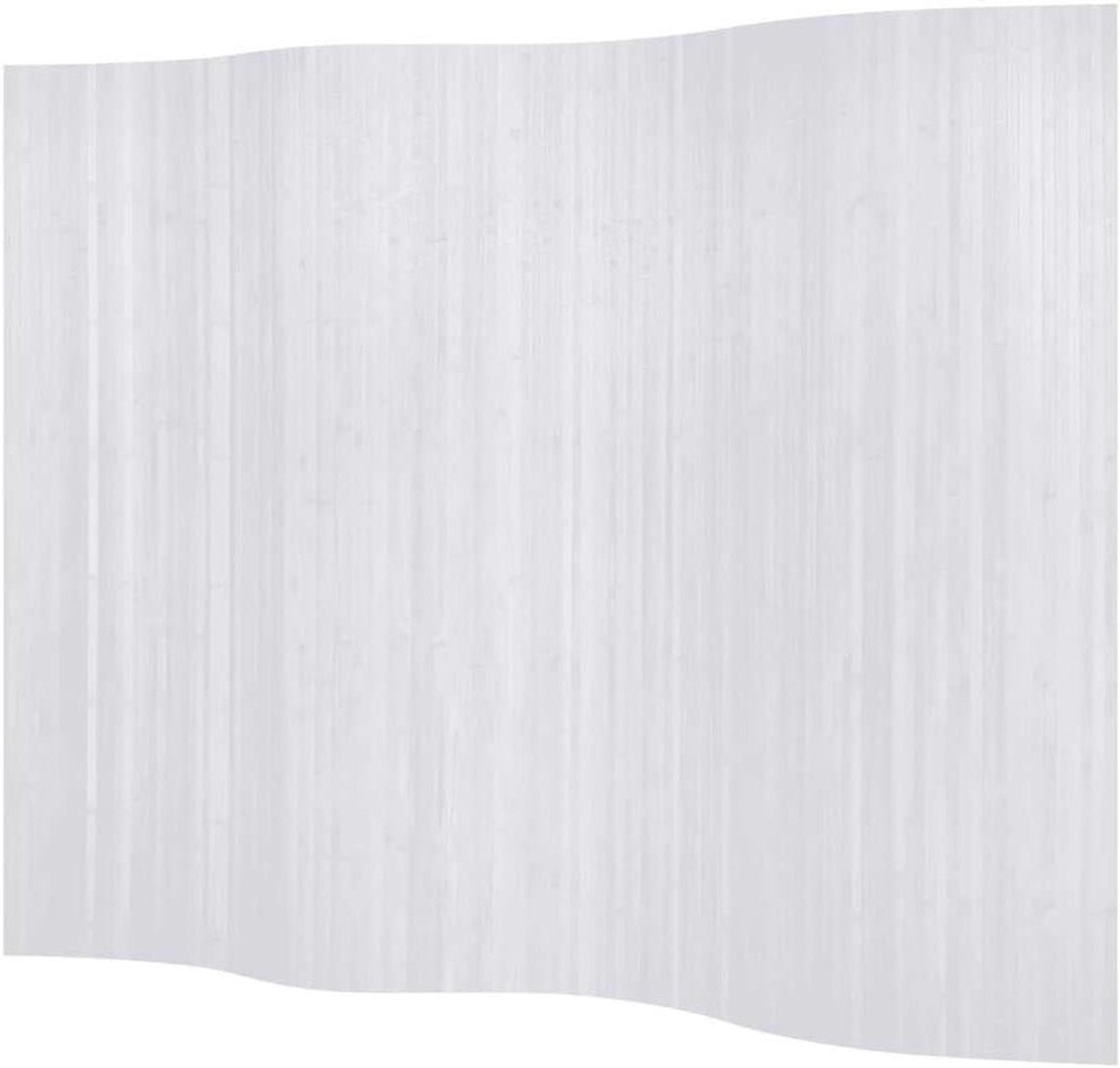 Wit Kamerscherm Bamboe Ruimteverdeler Privacyscherm 250 x 165 cm