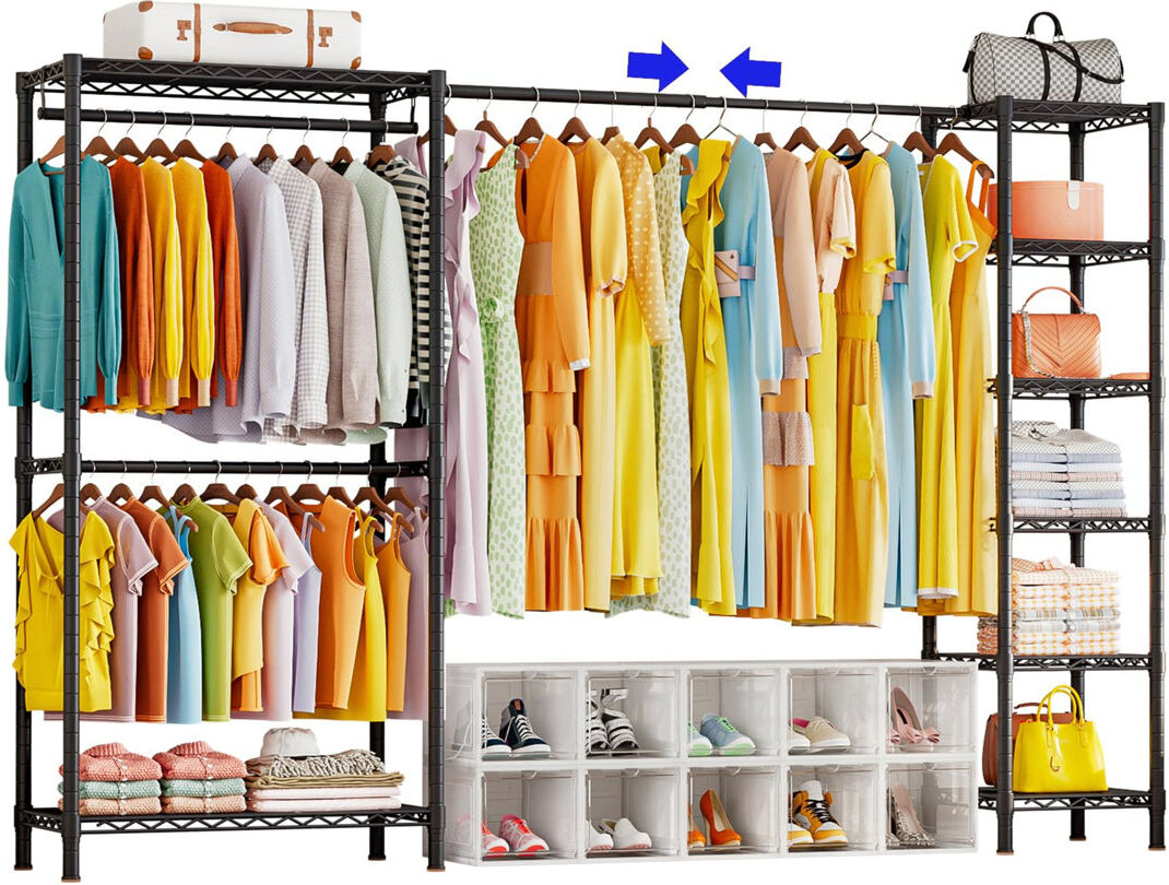 Metro 183cm Clothing Rack Black