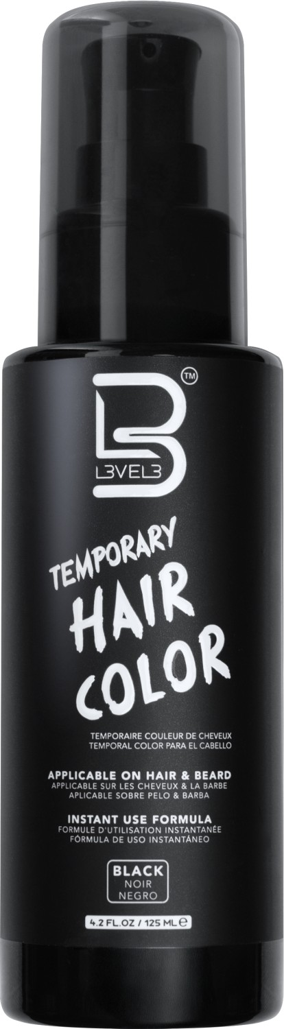 L3VEL3 Temporary Hair Color Black 125 ml LV30060
